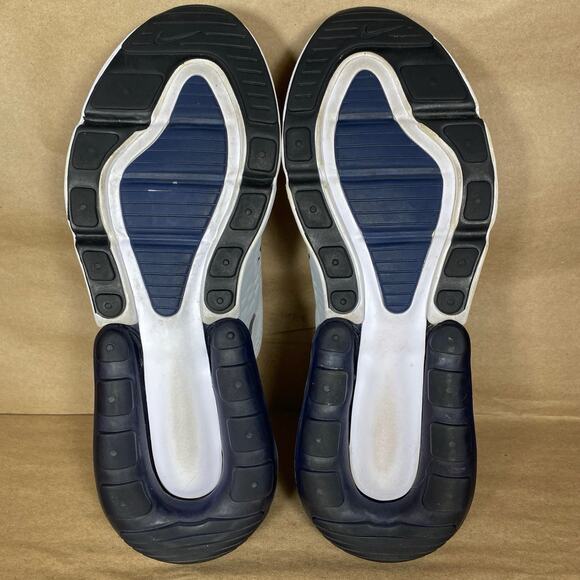 Nike Air Max 270 GS Size 7Y 'White Midnight Navy' Running Shoes 943345-109 - Picture 8 of 12